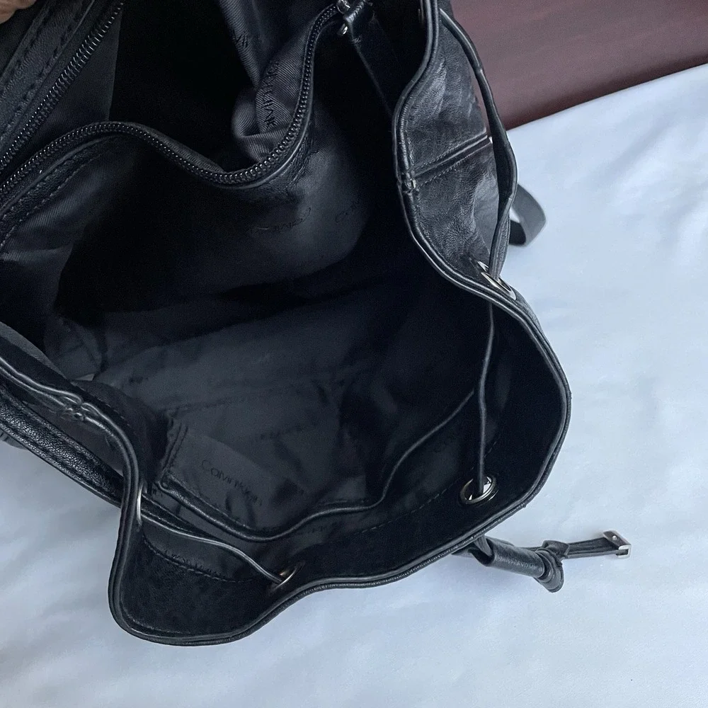 Calvin Klein Cute Black Backpack Women Top‎ Handle shoulder Bag
